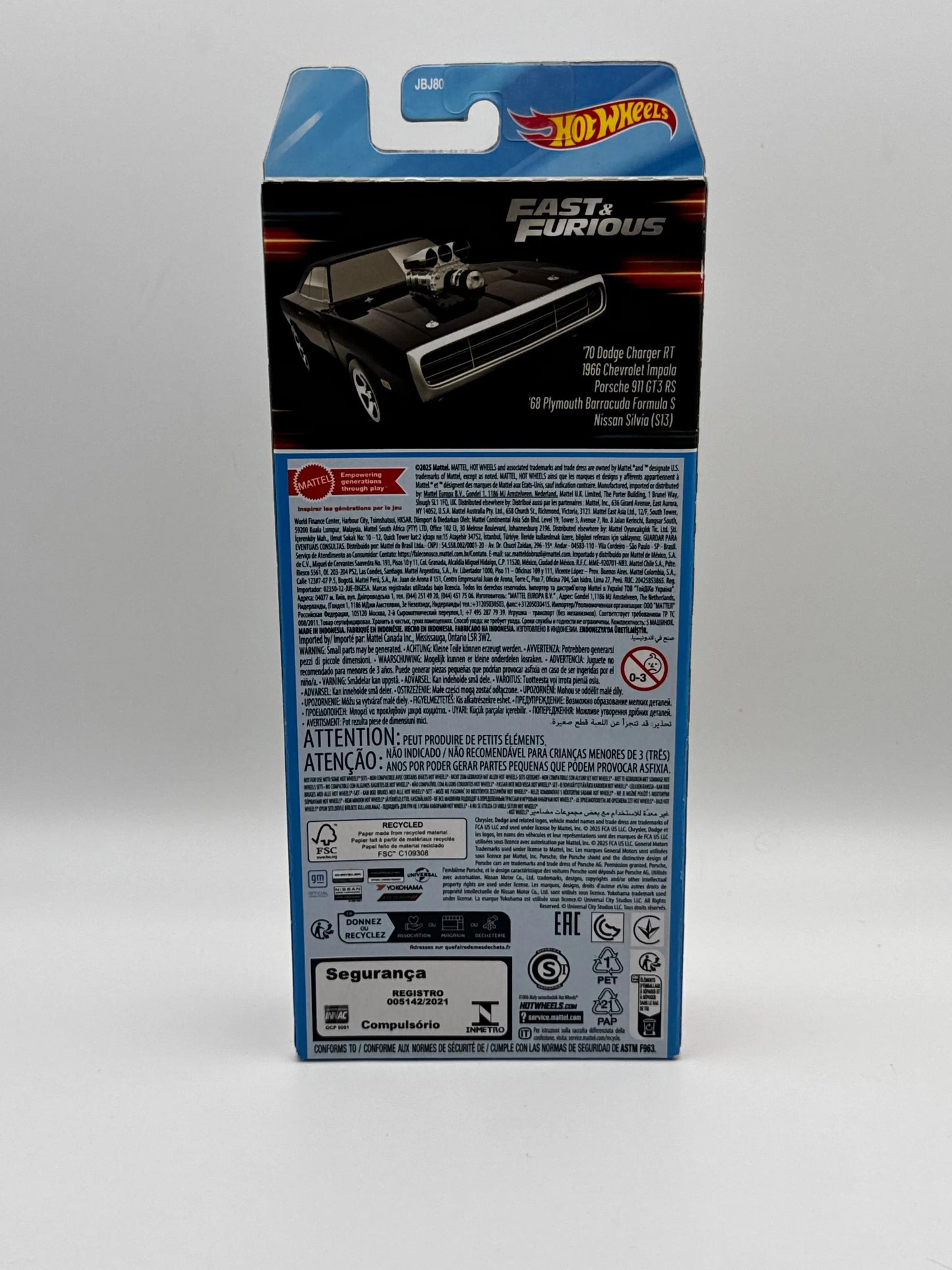 Pack Fast & Furious – 5 véhicules (Hot Wheels) SVRdiecast