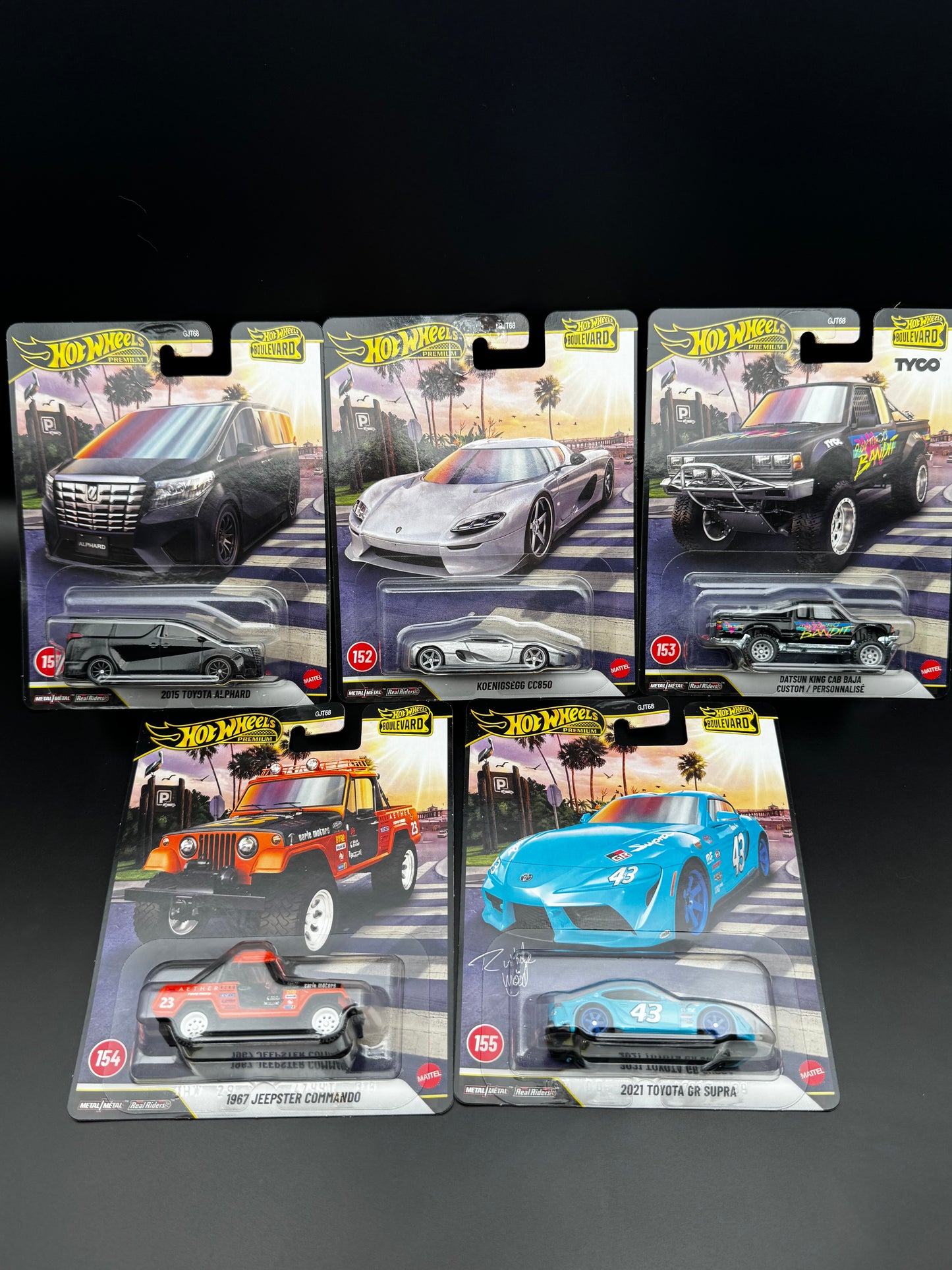Hot Wheels Premium Boulevard – Série Complète 5 Modèles – 1:64