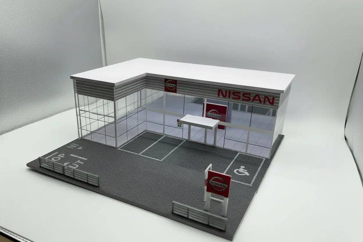 Diorama Concession Nissan 1/64 SVRdiecast