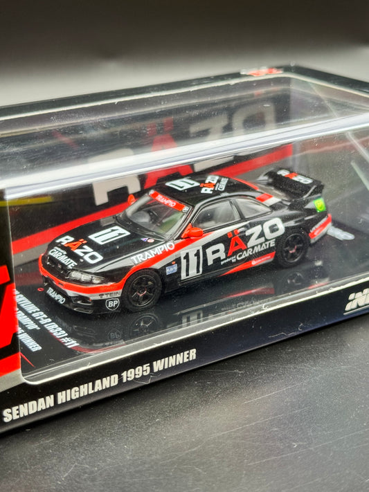 Nissan Skyline GT-R (R33) #11
RÄZO "Trampio" Sendan Highland 1995 Winner | Inno64 1:64