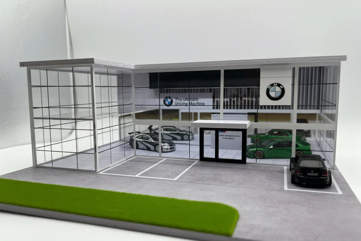 Diorama concession BMW 1/64 SVRdiecast