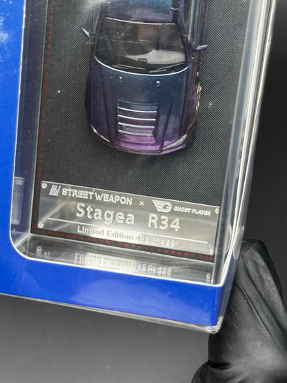 Nissan Stagea R34 purple – Street Warrior 1/64 | 498/499 SVRdiecast