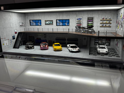 Diorama Container Vitrine 1/64 Éclairé LED SVRdiecast