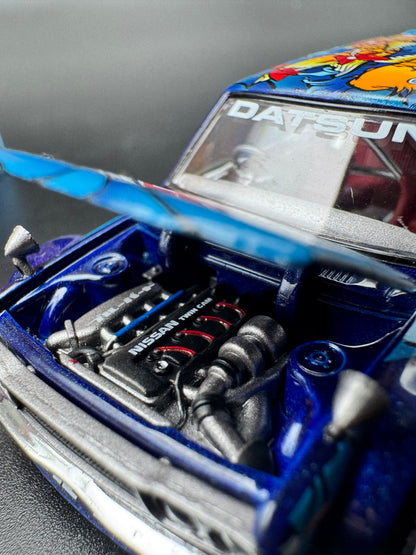 Kaido House x Mini GT - Datsun KAIDO 510 Wagon Koi Wagon V1 - Blue