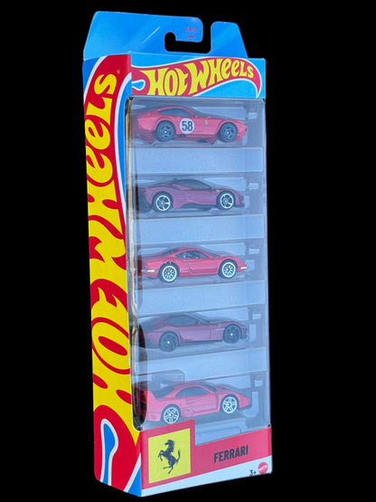 Ferrari 5 pack Hot Wheels 1/64