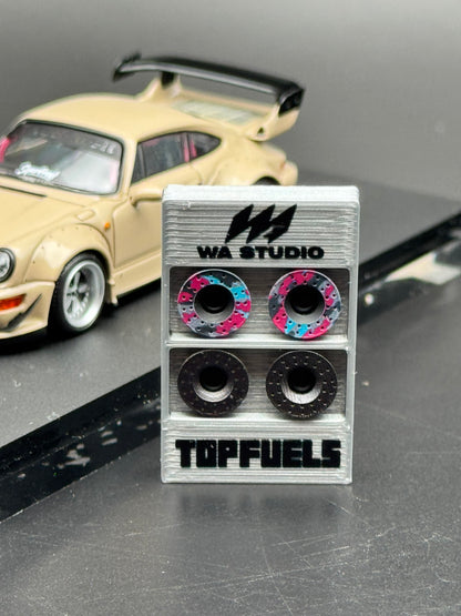 Porsche 964 RWB Time Micro | Set flasque de roues 1/64