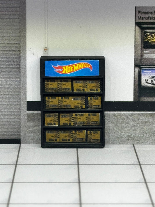 Meuble avec boîte Hot Wheels pour diorama 1/64 SVRdiecast