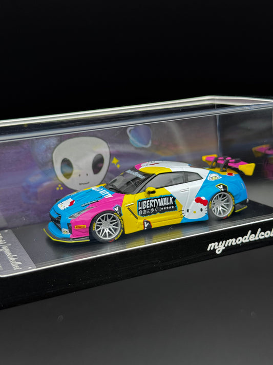 Nissan gt-r r35 lbwk Hello kitty — Mymodelcollect 1:64 SVRdiecast