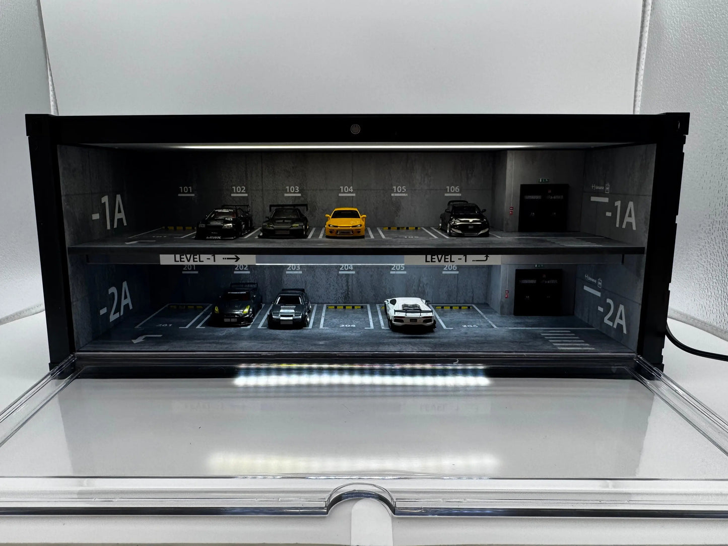 Vitrine contenair parking 1/64 SVRdiecast