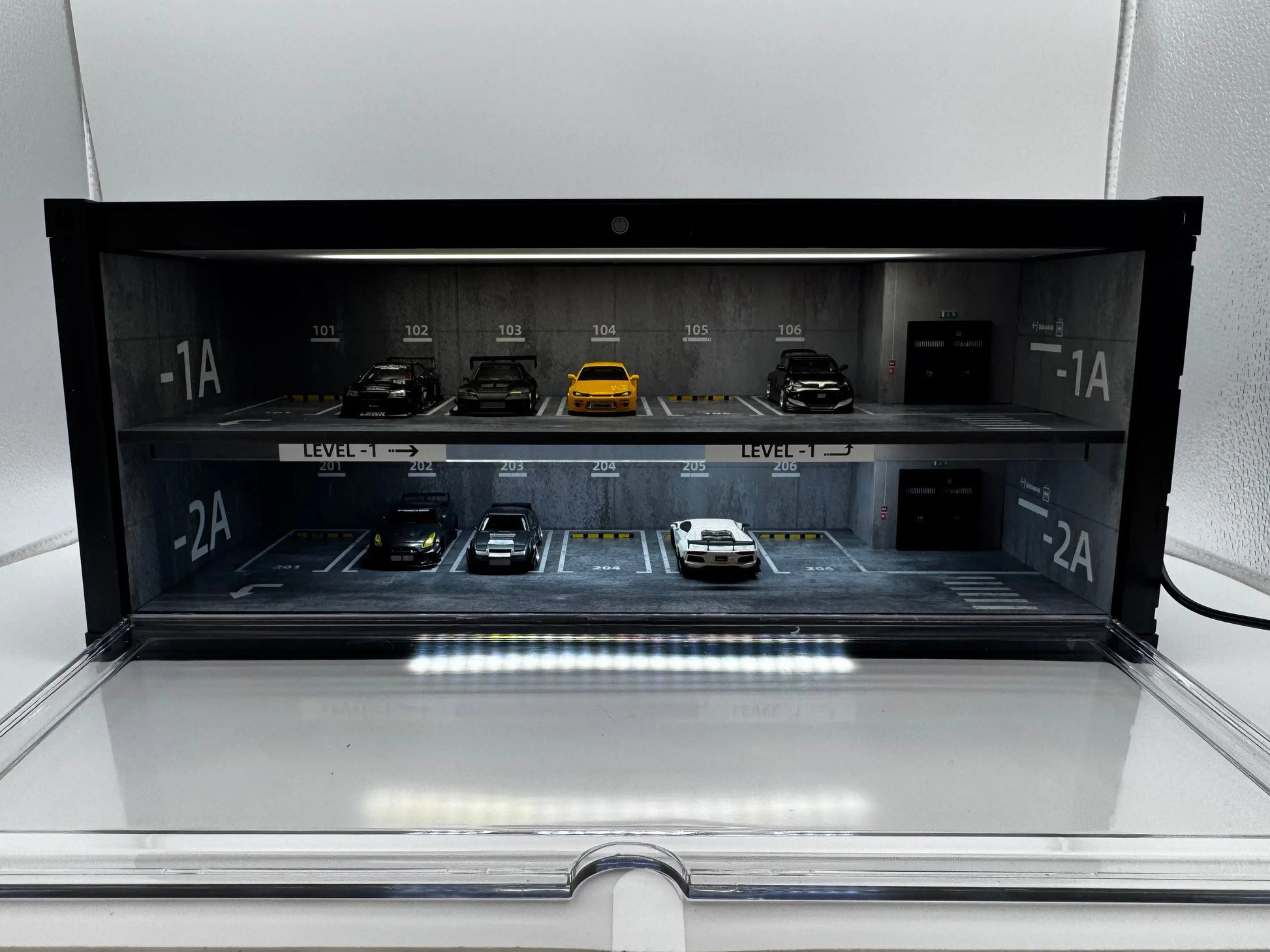 Vitrine contenair parking 1/64 SVRdiecast