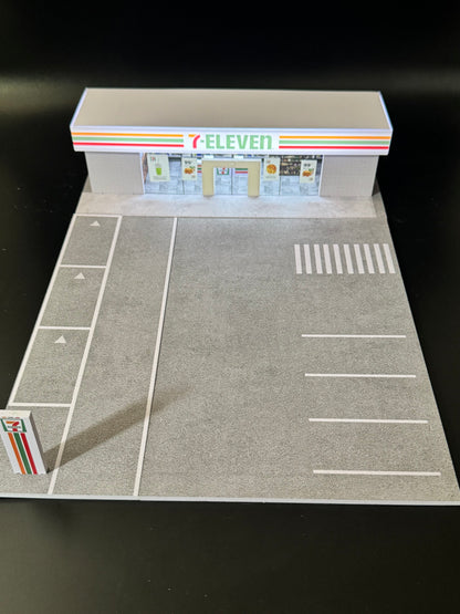 Diorama 7-Eleven – Décor Miniature 1:64 avec Éclairage LED