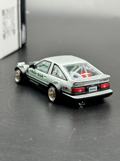 Kaido House x Mini GT Toyota Sprinter Trueno AE86 Imai Racing Advan Argent #86 1:64
