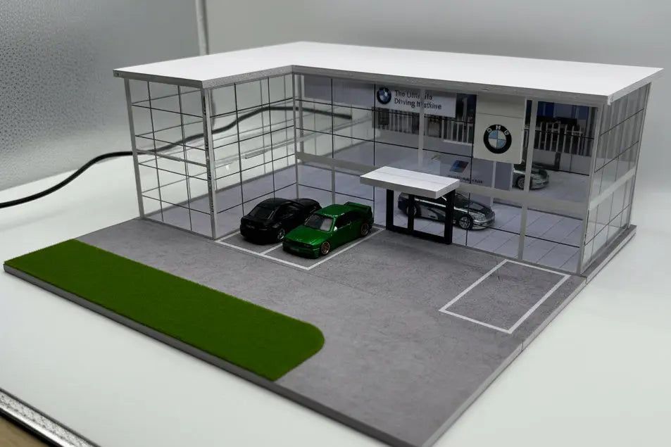 Diorama concession BMW 1/64 SVRdiecast