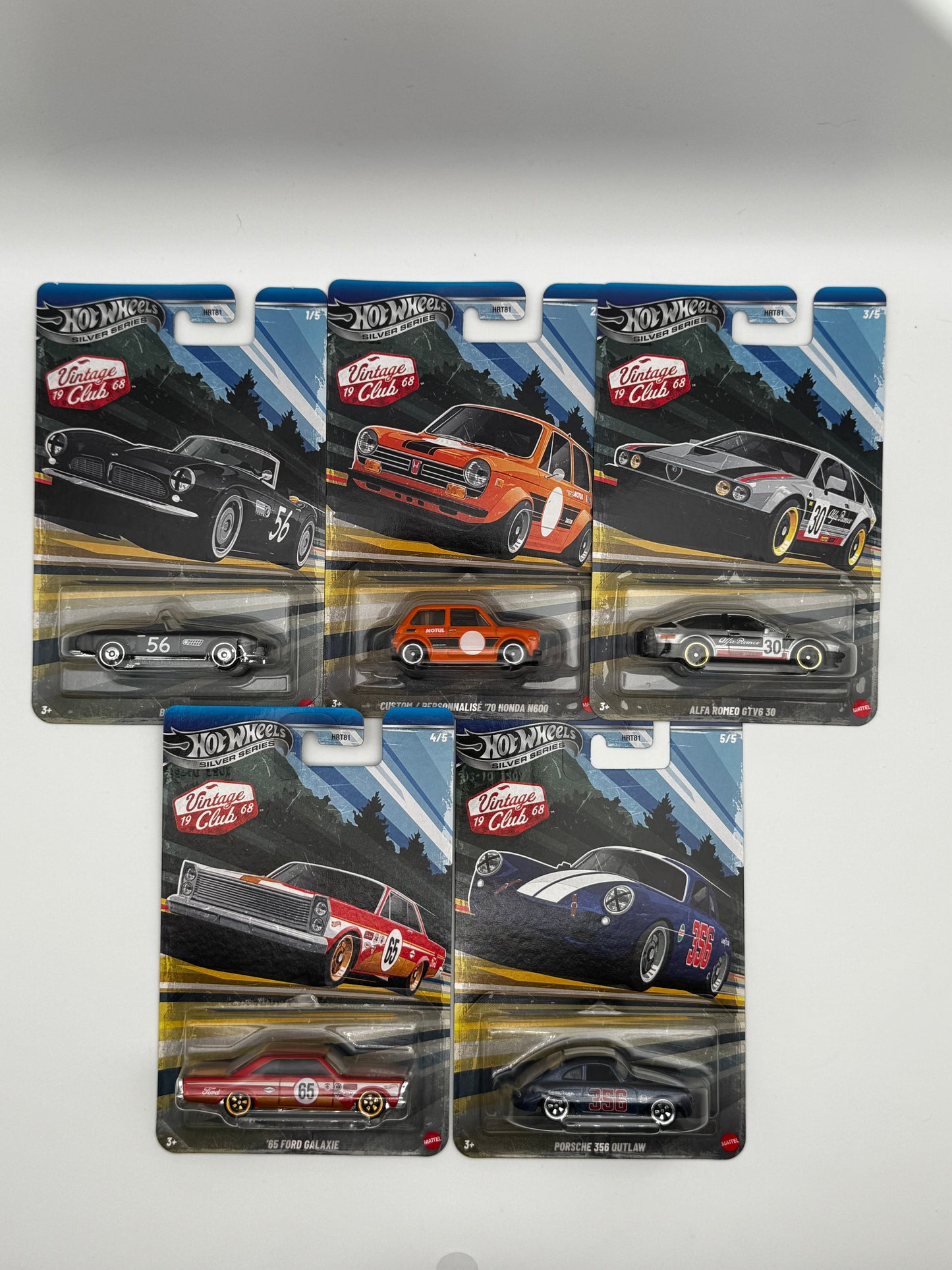 Silver Series Vintage Club 1968 – Set Complet 5/5 – Hot Wheels | 1:64 SVRdiecast