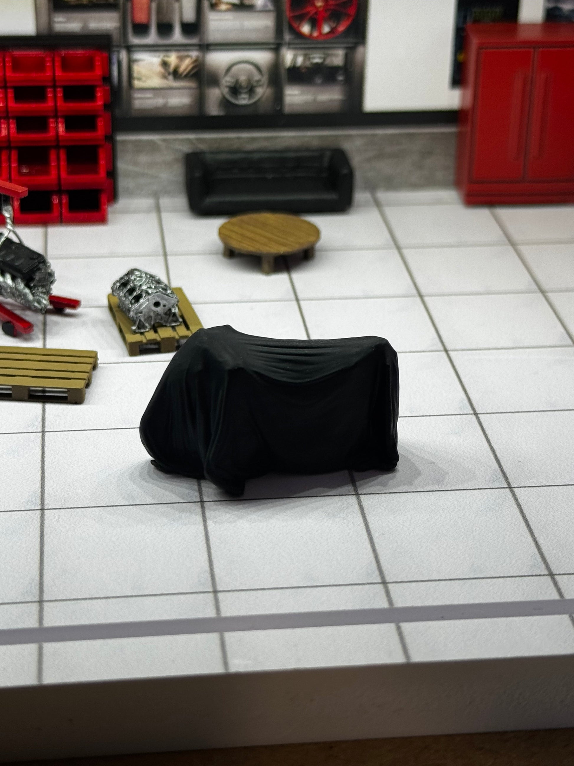 Moto sous house pour diorama 1/64 SVRdiecast