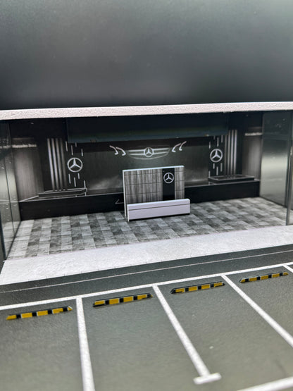 Diorama Garage Mercedes-Benz – Concession Vitrée | 1/64