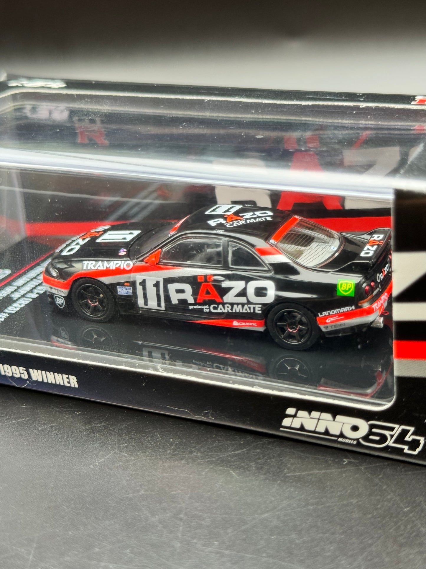 Nissan Skyline GT-R (R33) #11
RÄZO "Trampio" Sendan Highland 1995 Winner | Inno64 1:64