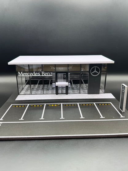 Diorama Garage Mercedes-Benz – Concession Vitrée | 1/64
