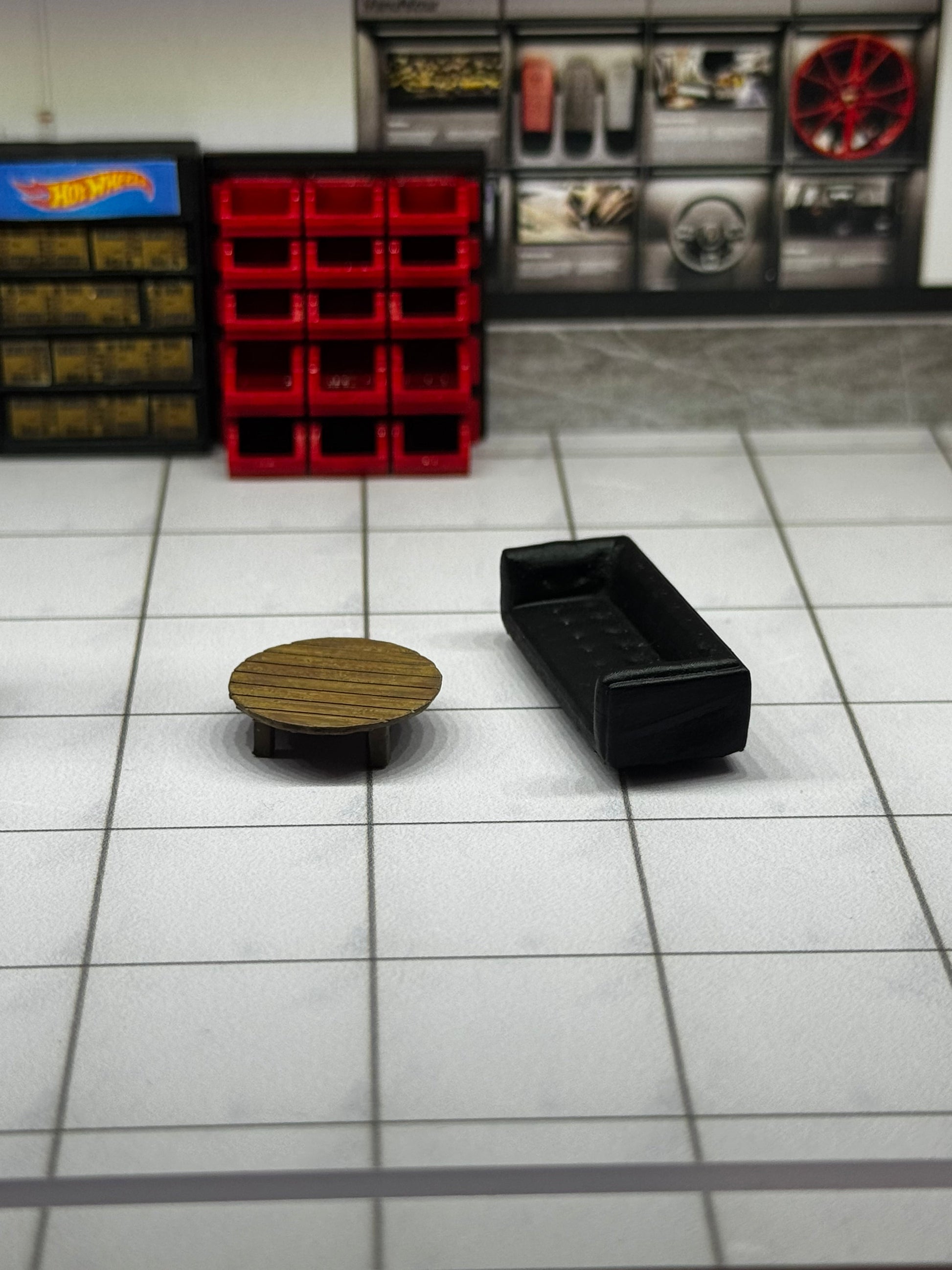 Canapé et table pour diorama 1/64 SVRdiecast