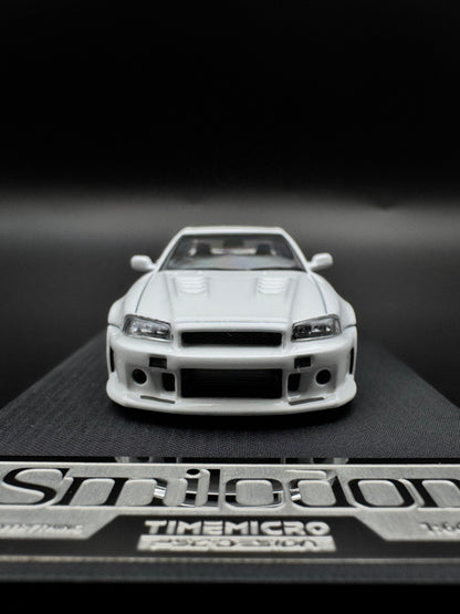 Nissan GT-R r34 Smilodon Time Micro 1/64