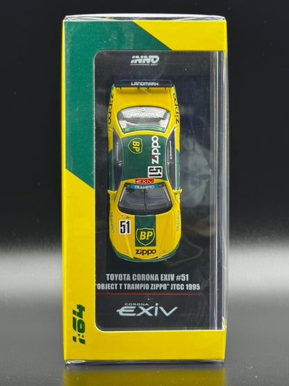 Toyota Carina E #51 “Object T Trampio Zippo” JTCC 1995 Inno64 1:64 SVRdiecast