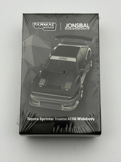 Toyota Sprinter Trueno AE86 Widebody Black/Grey - Tarmac Works 1/64 SVRdiecast