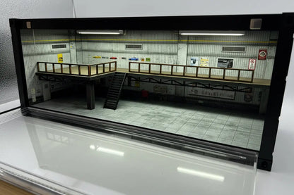 Diorama vitrine contenair 1/64 SVRdiecast