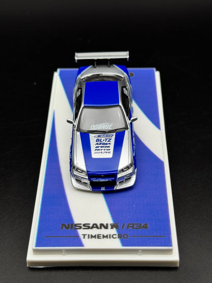 Nissan Skyline GT-R R34 — Édition Limitée “Most Wanted” | Time Micro 1/64