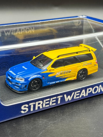 Nissan Stagea R34 – Street Weapon x Ghost Player | 1:64 Low number