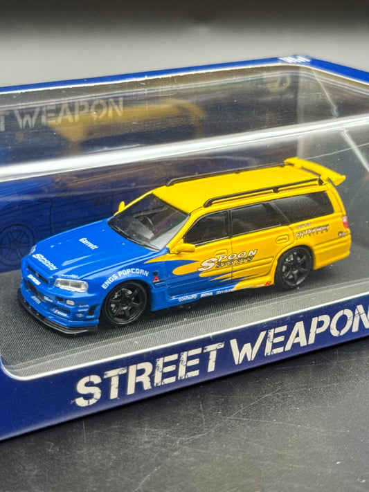 Nissan Stagea R34 – Street Weapon x Ghost Player | 1:64 Low number