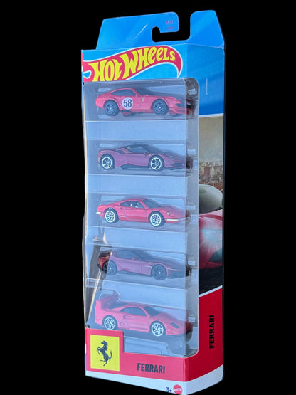 Ferrari 5 pack Hot Wheels 1/64