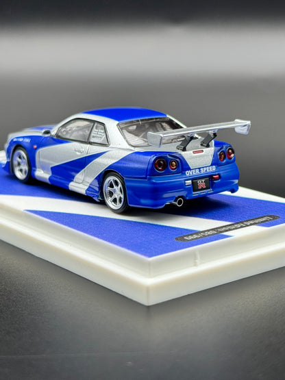 Nissan Skyline GT-R R34 — Édition Limitée “Most Wanted” | Time Micro 1/64