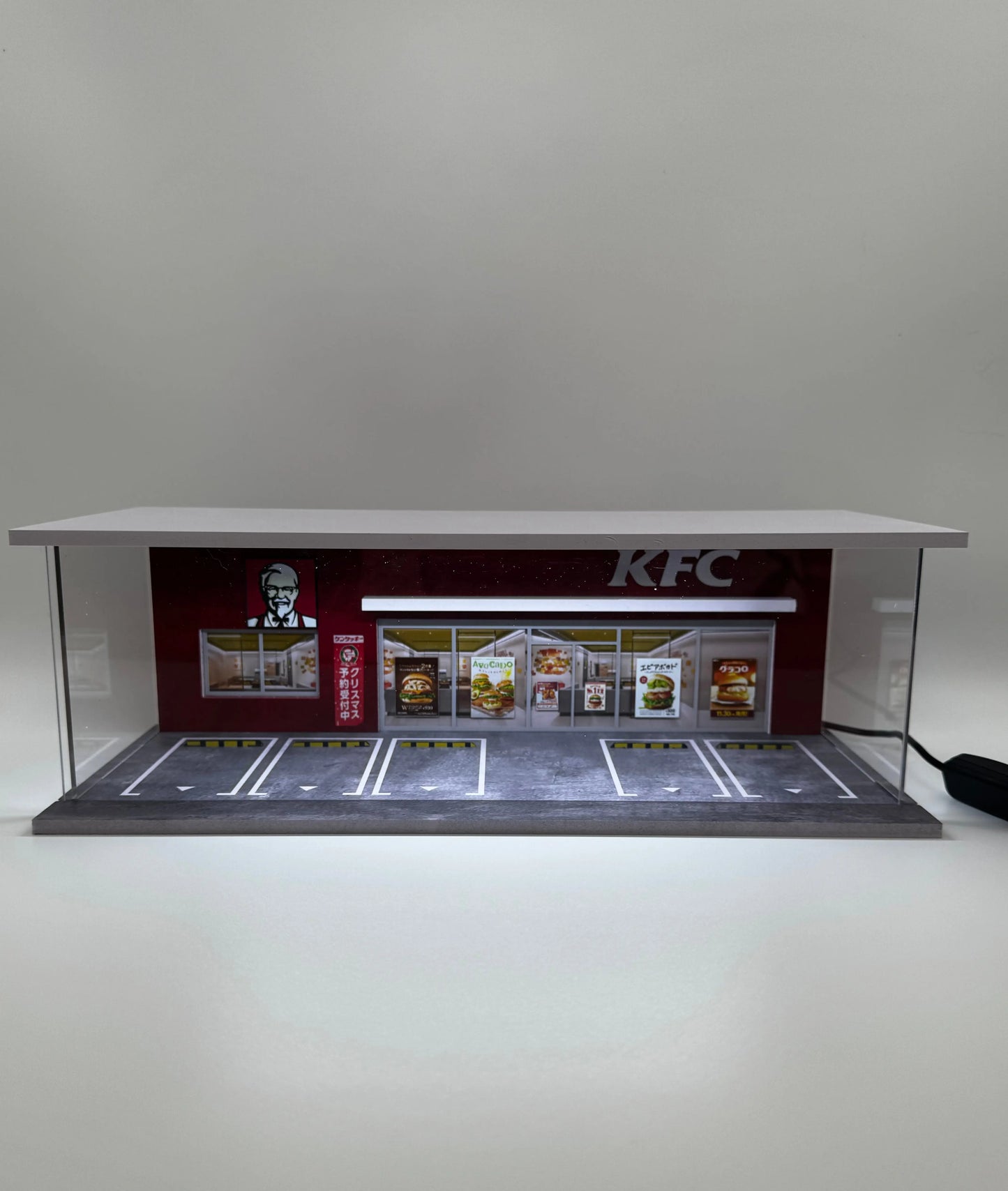 Diorama KFC 1/64 éclairé SVRdiecast