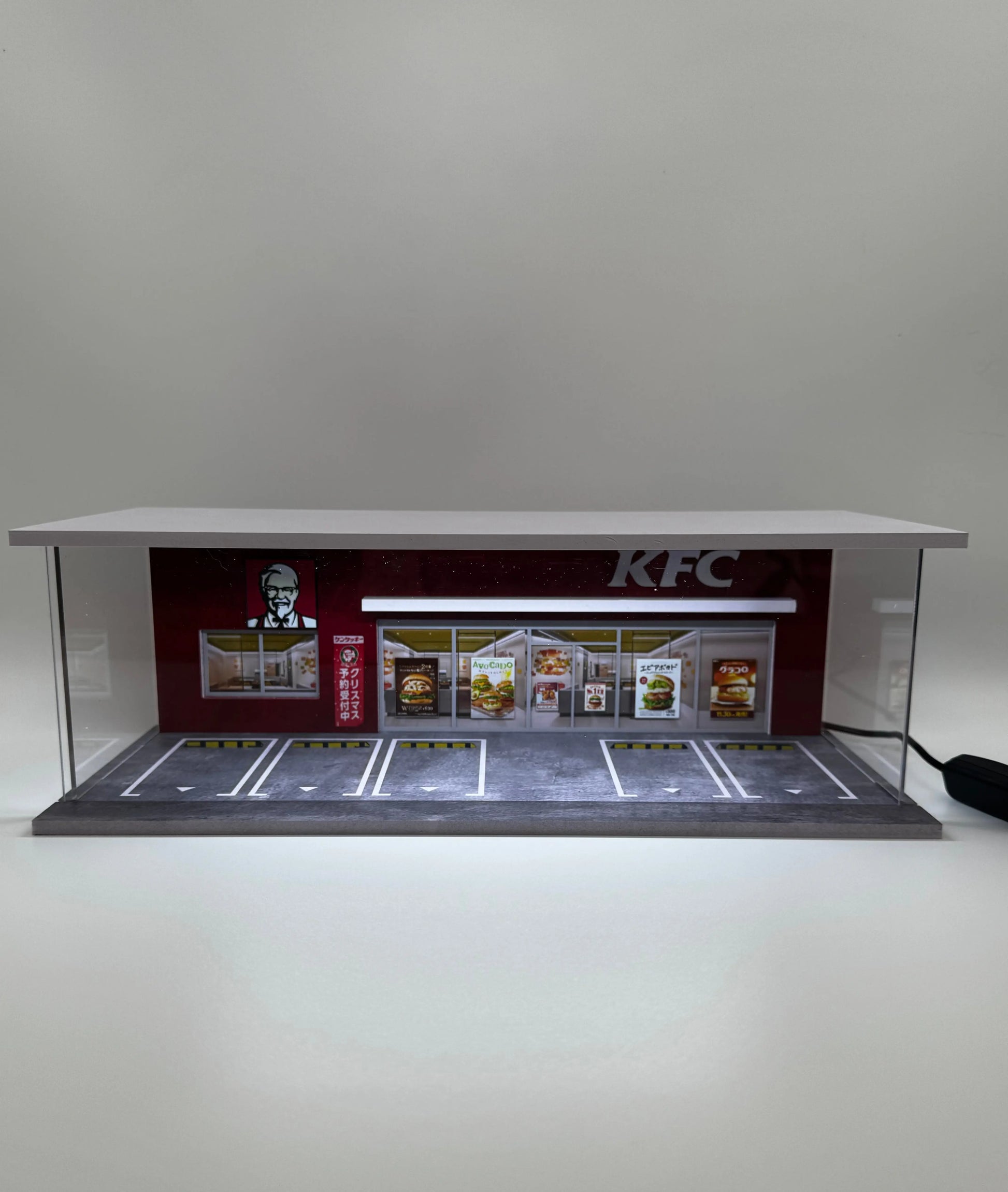 Diorama KFC 1/64 éclairé SVRdiecast