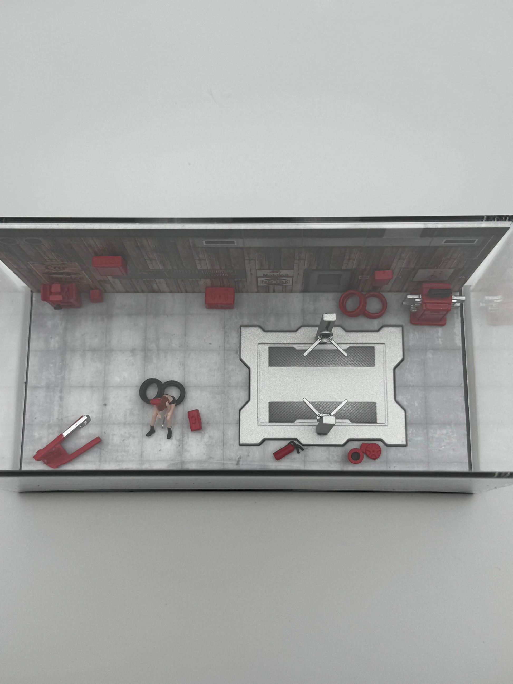 Diorama garage avec accessoires SVRdiecast