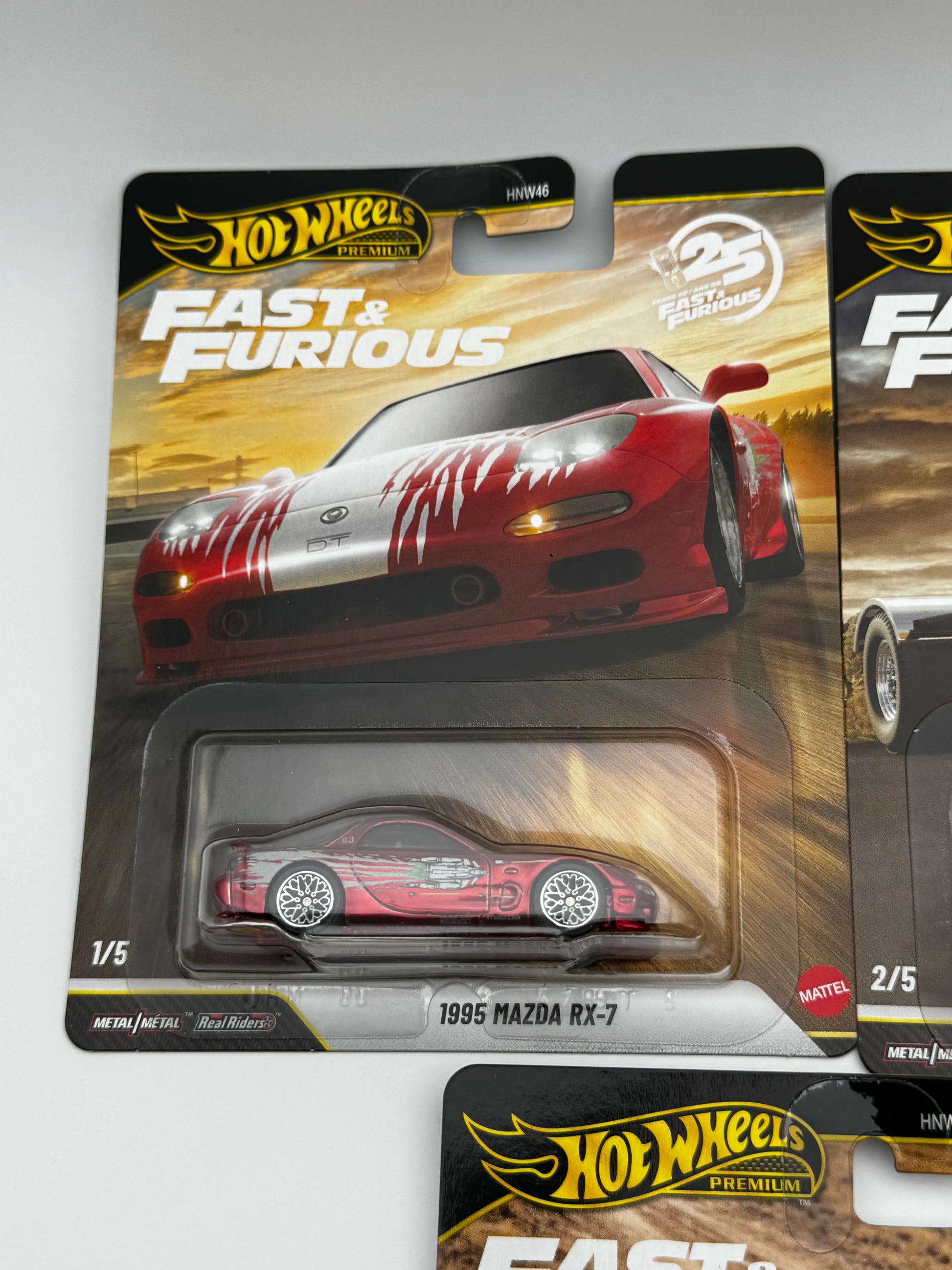 Série Complète Fast & Furious 25th Anniversary – Hot Wheels Premium 1:64 | 5 Modèles (inclus Chase) SVRdiecast