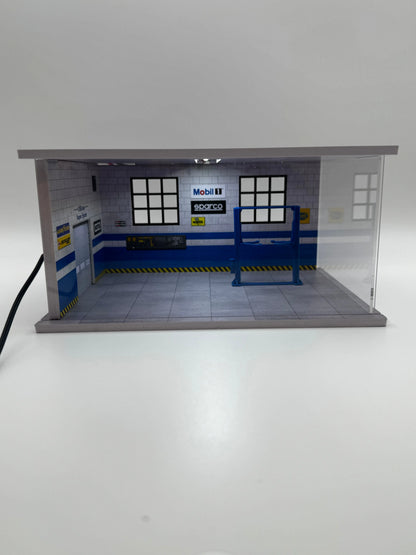 Diorama mini garage 1/64 éclairé SVRdiecast