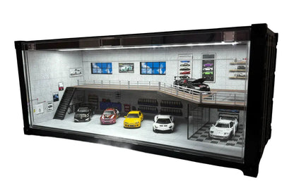Diorama Container Vitrine 1/64 Éclairé LED SVRdiecast