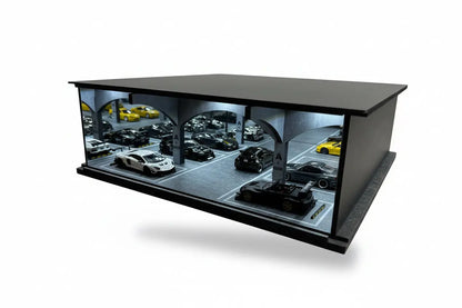 Diorama parking souterrain éclairé SVRdiecast