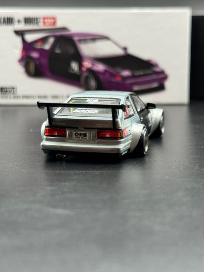 Kaido House x Mini GT Toyota AE86 Sprinter Trueno Touge V1 Chase Argent 1:64