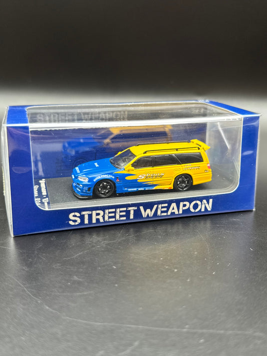 Nissan Stagea R34 – Street Weapon x Ghost Player | 1:64 Low number