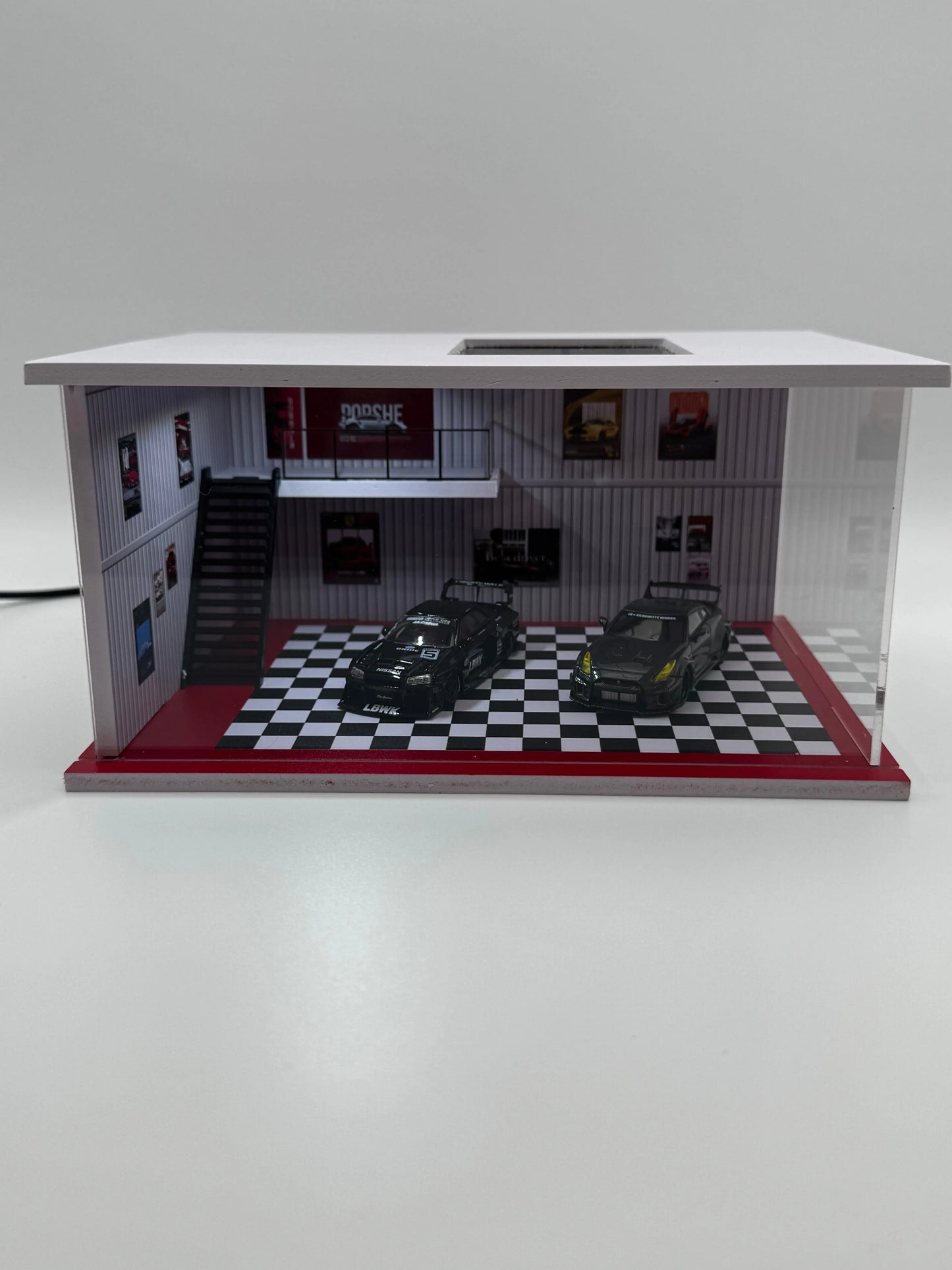 Diorama mini garage 1/64 éclairé SVRdiecast