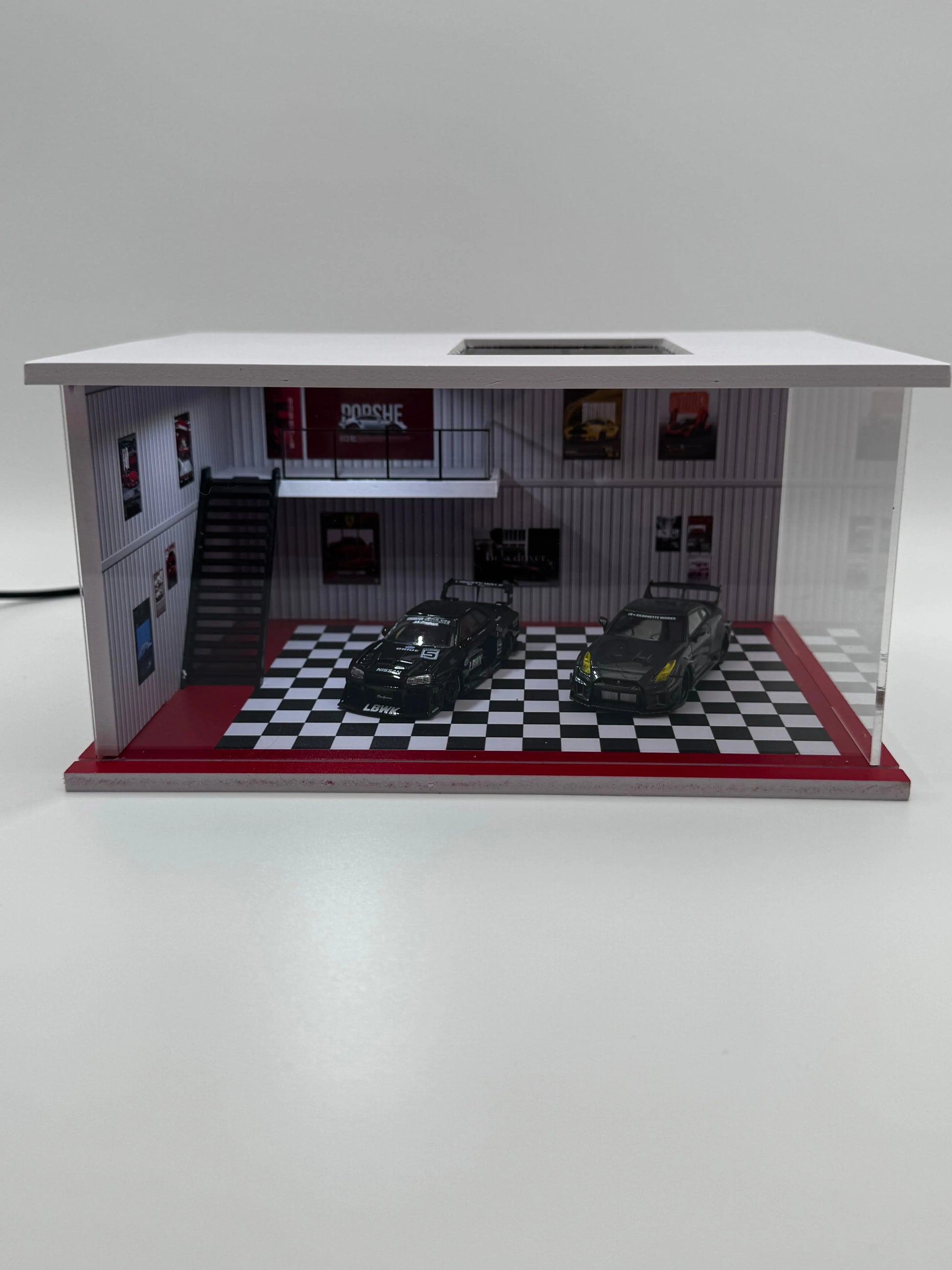 Diorama mini garage 1/64 éclairé SVRdiecast