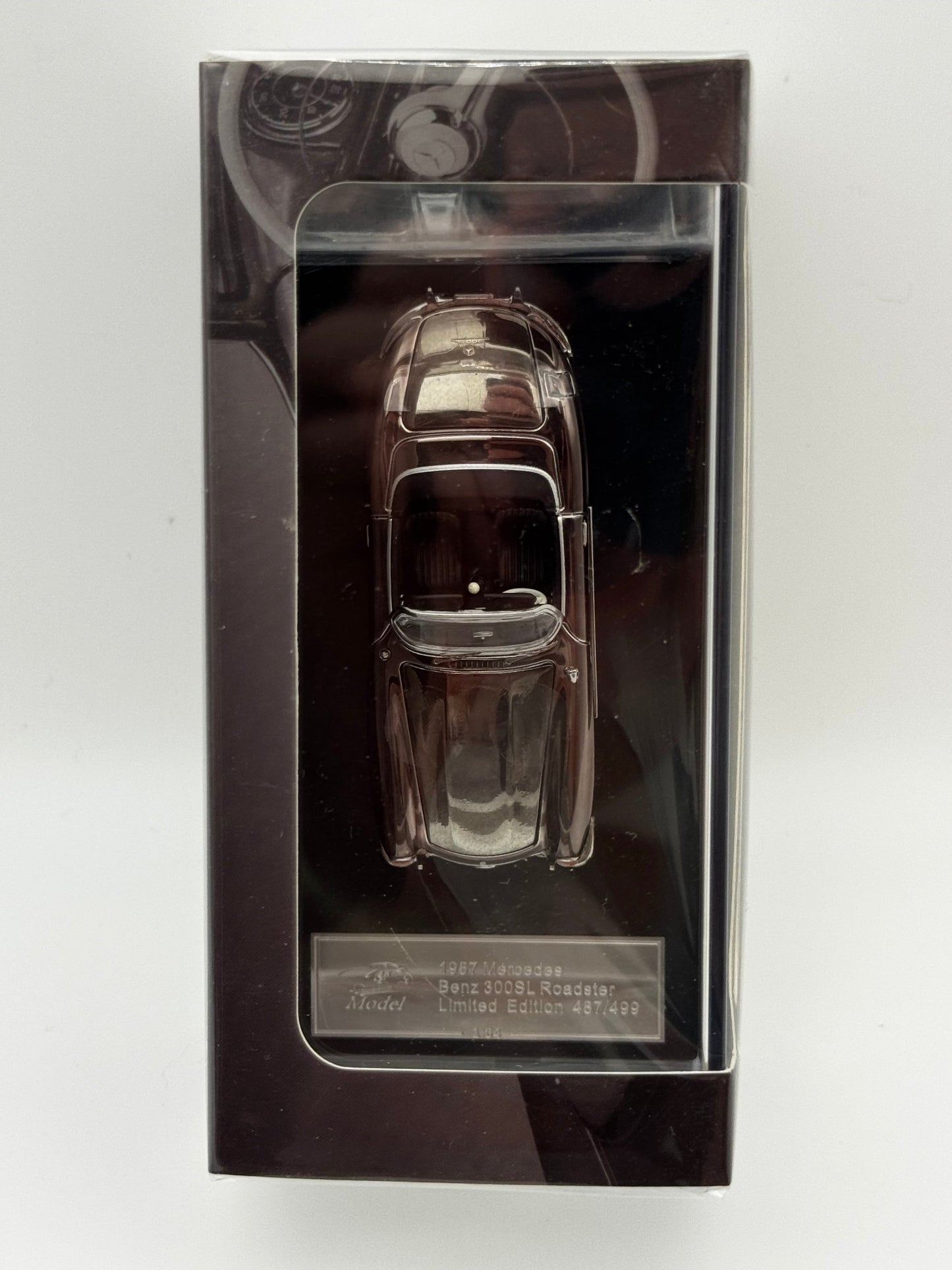 1957 Mercedes-Benz 300SL Roadster Chromée – YS Model – Édition Limitée 487/499 | 1:64 SVRdiecast