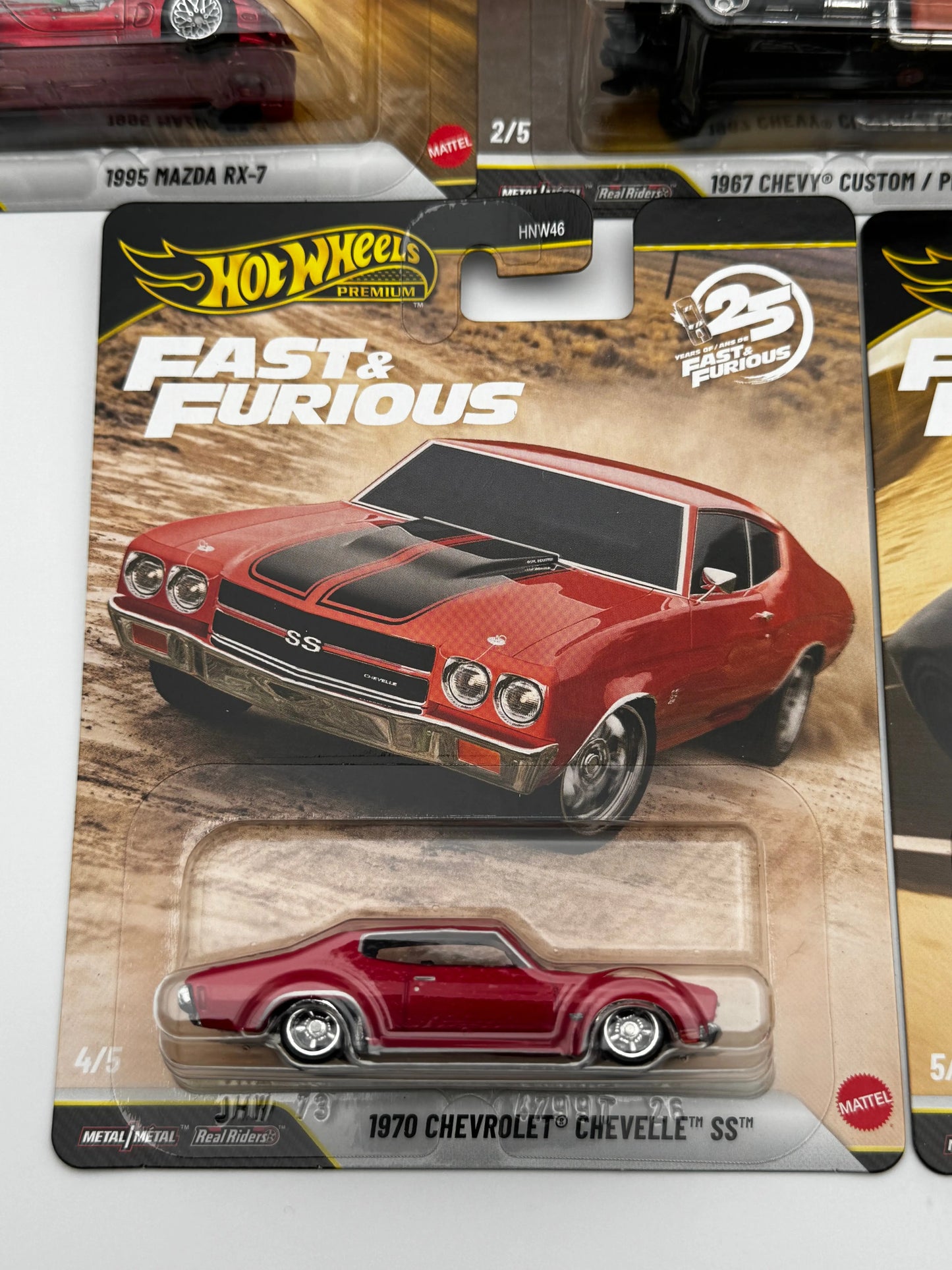 Série Complète Fast & Furious 25th Anniversary – Hot Wheels Premium 1:64 | 5 Modèles (inclus Chase) SVRdiecast