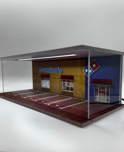 Diorama Domino’s Pizza 1/64 éclairé SVRdiecast