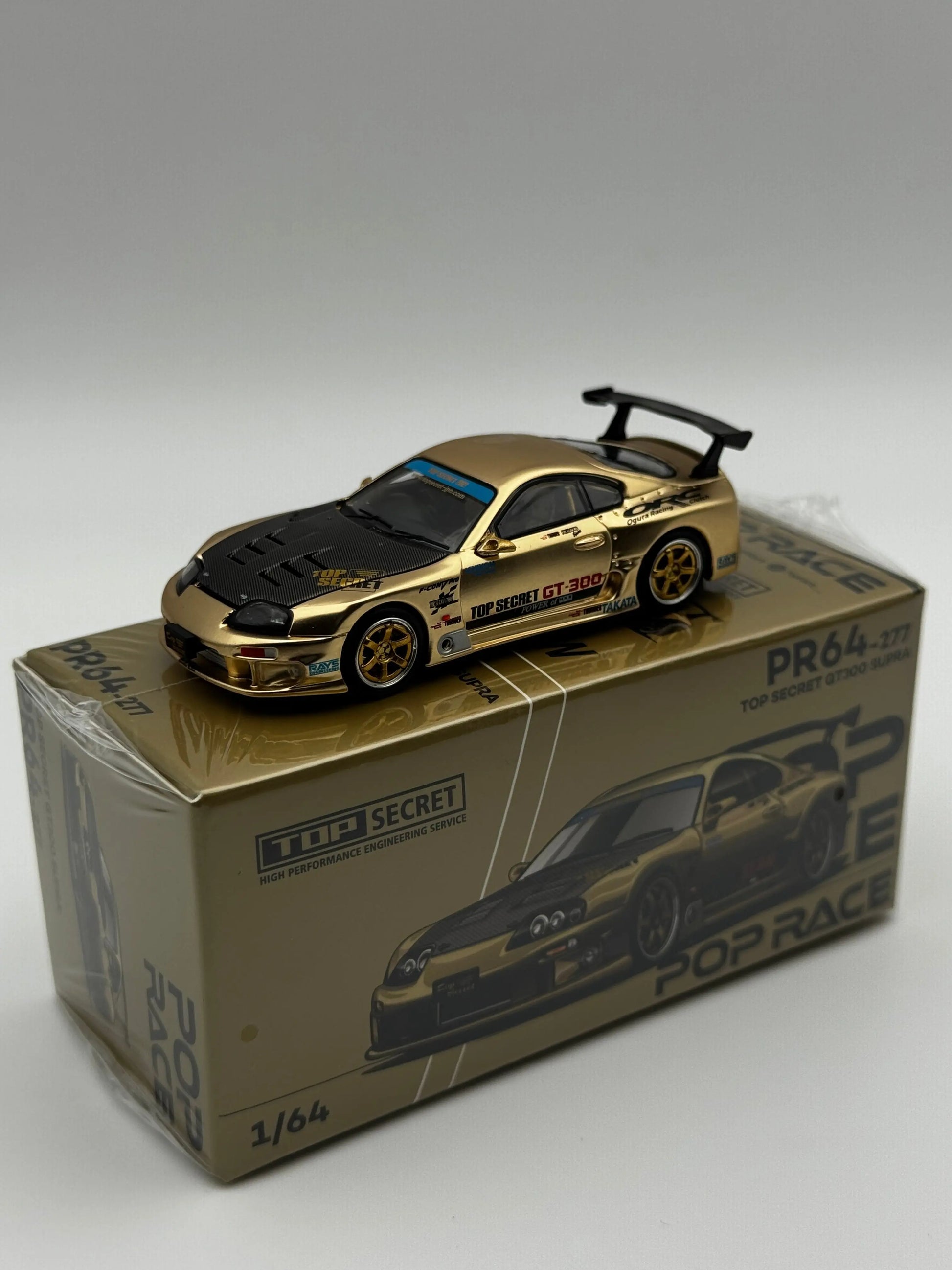 Toyota Supra Top Secret Gold – Pop Race 1:64 SVRdiecast
