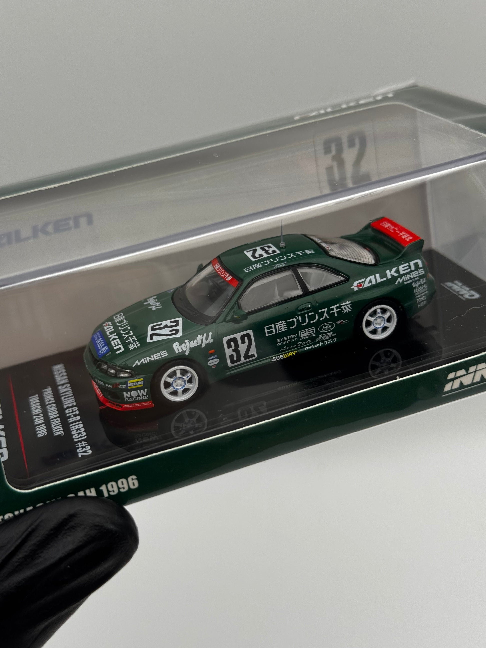 Nissan Skyline GT-R (R33) #32 Falken × Mine’s × INNO64 – Tokachi 24H 1996 SVRdiecast