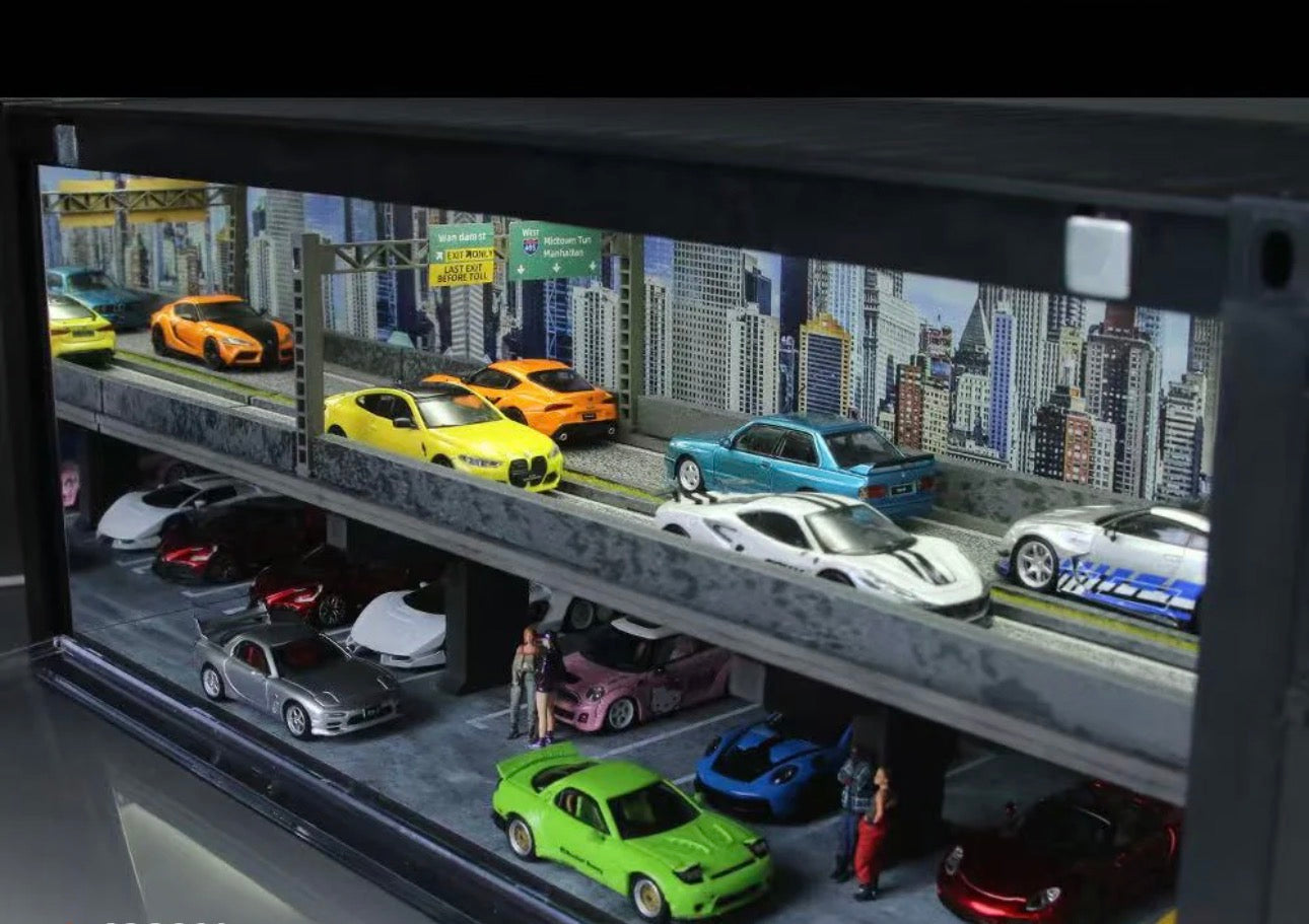Diorama Container Parking Urbain 1/64