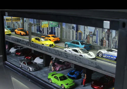 Diorama Container Parking Urbain 1/64